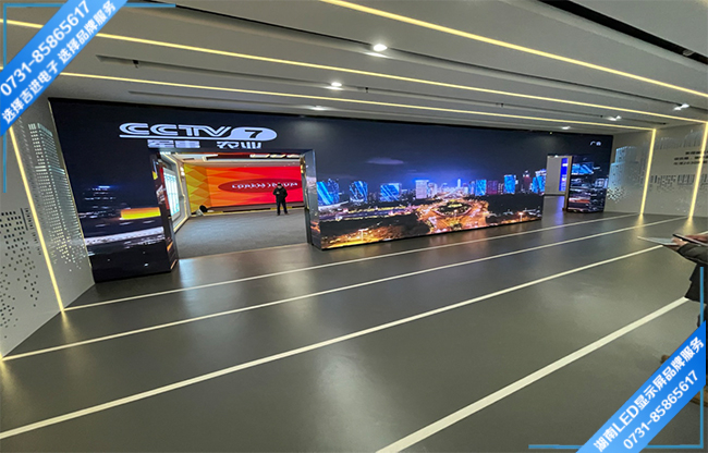 長(zhǎng)沙某單位展廳門型LED顯示屏